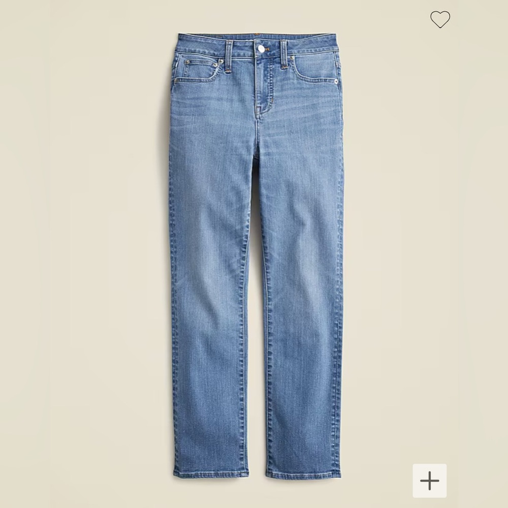 NWT J Crew Curvy mid-rise slim jean in 2003 super-stretch